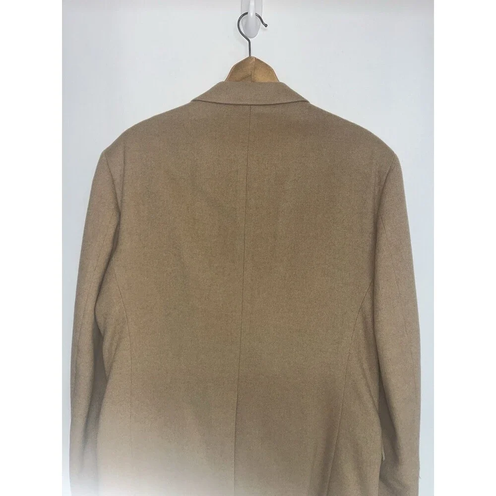 Club Room Mens 100% Camel Hair Blazer 42R Sport Coat Old Money Tan Quiet Luxury